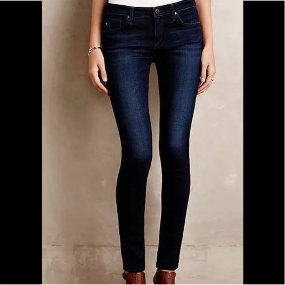 AG Adriano Goldschmied The Legging Super Skinny Dark Wash Jeans Size 26 - Picture 2 of 9